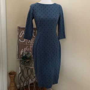 Boden Green Polka Dot Midi Dress
